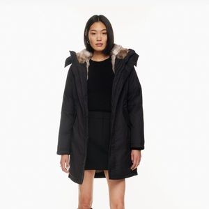 Aritzia Babaton Oskar Parka in Black XS